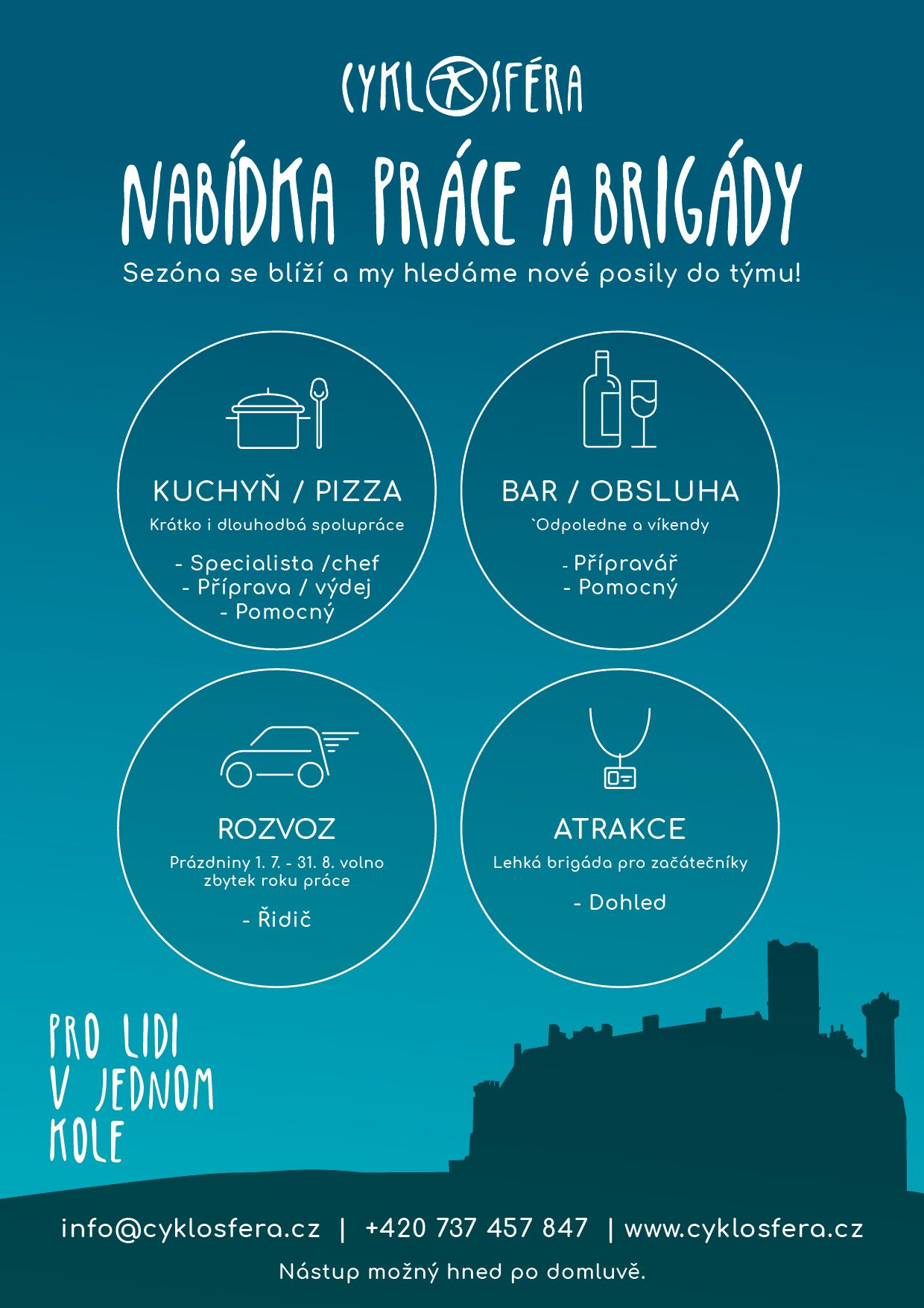 Hledáte práci? Zkuste to u nás!