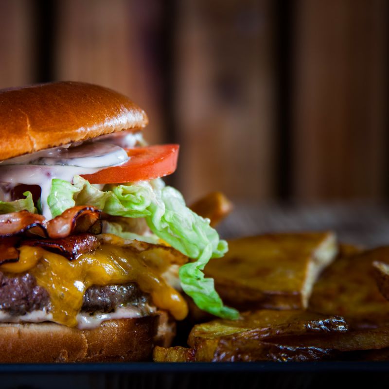 Obří velikost burgerů