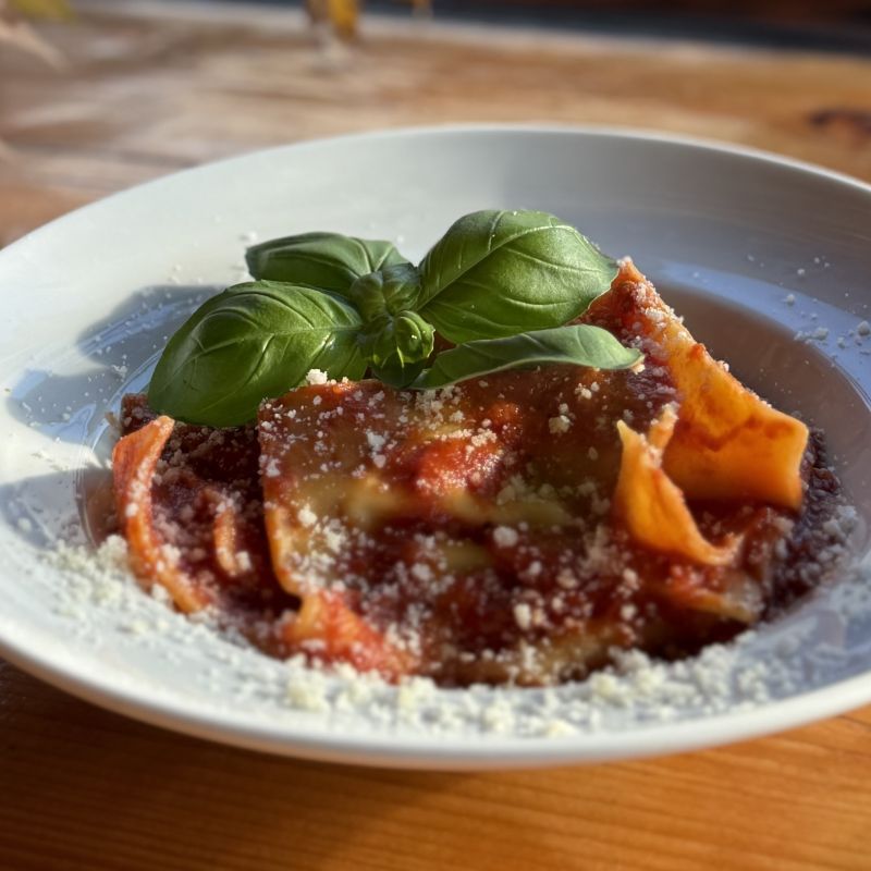 Ravioli s rajčatovou omáčkou