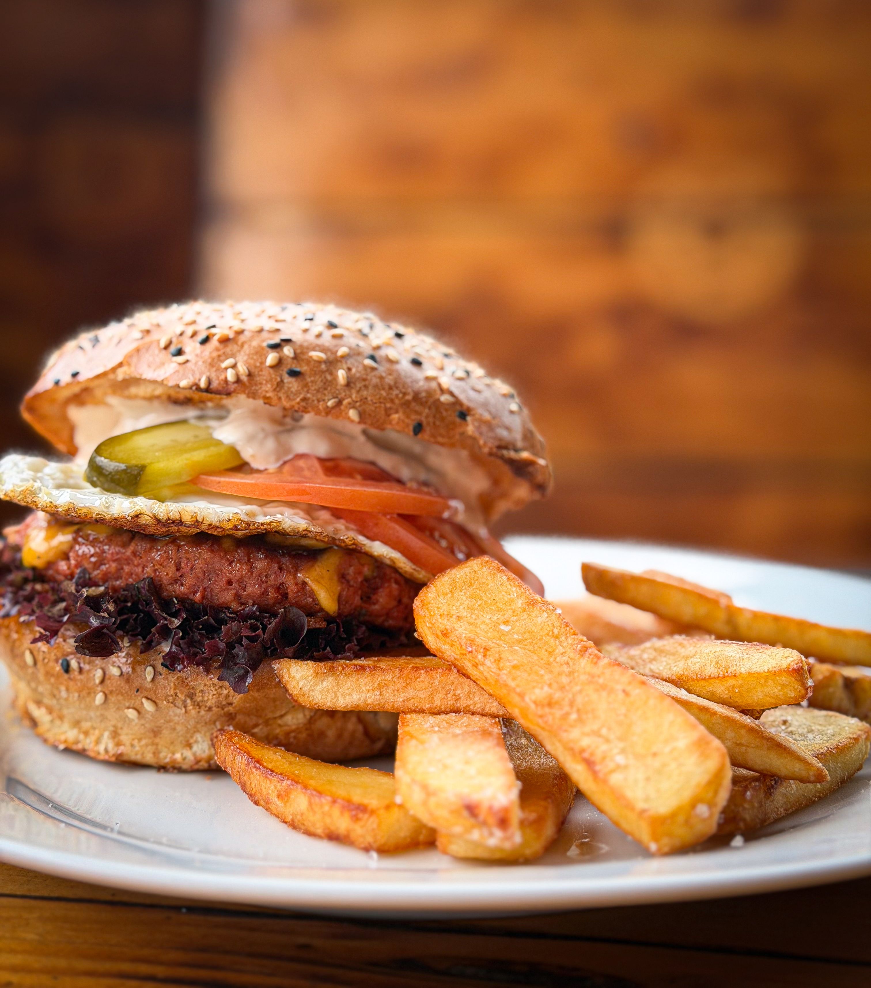 Veggie Burger & bramborový chips